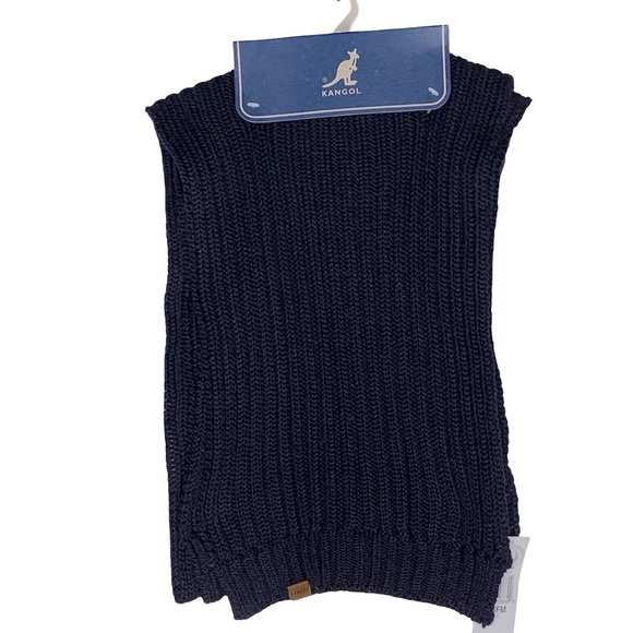 Kangol Navy Rib Panel Scarf - Picture 2 of 8